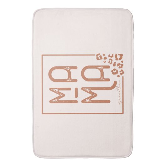 Rustic Boho Mama Badmat (Voorkant Verticaal)