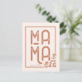 Rustic Boho Mama Briefkaart (Staand voorkant)