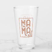 Rustic Boho Mama Glas (Achterkant)