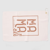 Rustic Boho Mama Golfhanddoek (Horizontaal)