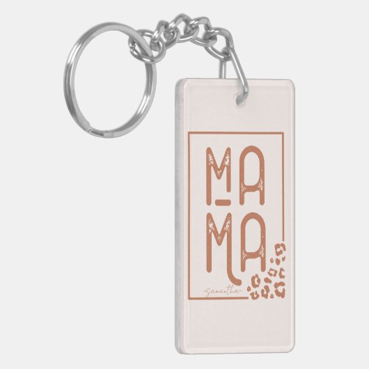 Rustic Boho Mama Sleutelhanger (Voorkant Links)