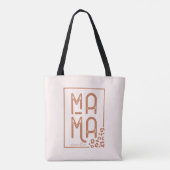 Rustic Boho Mama Tote Bag (Achterkant)