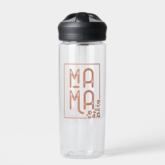 Rustic Boho Mama Waterfles (Voorkant)