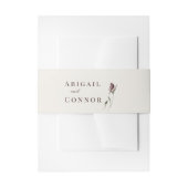 Rustic Boho Marsala Cream Floral Uitnodigingen Wikkel (Voorkant Voorbeeld)