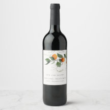 Rustic Boho Oranje Blossom Botanical Wedding