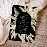 Rustic Boho Pampas Arch Black Vrijgezellenfeest Kaart<br><div class="desc">Verrijk je gasten met deze elegante uitnodiging met mooi pampasgras en moderne typografie. Voeg eenvoudig uw gebeurtenisdetails op deze makkelijk te gebruiken sjabloon toe om het één-van-een-soort uitnodiging te maken.</div>