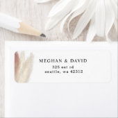 Rustic Boho Pampas Grass Blush Weddenschap Label (Insitu)