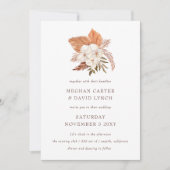 Rustic Boho pampas Grass Floral Woede Kaart (Voorkant)