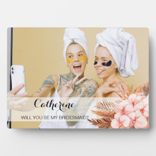 Rustic Boho Pampas Grass zal je mijn Bridesmaid zi Fotoplaat