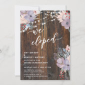 Rustic Boho Pastel Flowers & Lights We hebben opge Kaart (Voorkant)