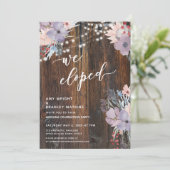 Rustic Boho Pastel Flowers & Lights We hebben opge Kaart (Staand voorkant)