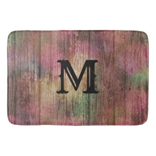 Rustic Boho Pattern met Autumn Cranberry and Sage Badmat