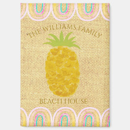 Rustic Boho Pineapple Magneet