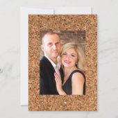 Rustic Boho Plum Red Wine Tasting Vrijgezellenfees Kaart (Achterkant)