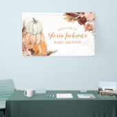 Rustic Boho Pumpkin Baby shower Grote banner (Beurs)
