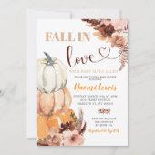 Rustic Boho Pumpkin Herfst in Love Baby shower Kaart (Voorkant)