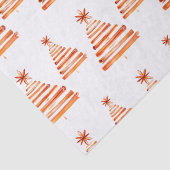 Rustic Boho Red Cinnamon Stick kerstboomreep Tissuepapier (Detail)