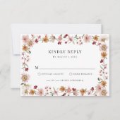 Rustic Boho RSVP-kaart RSVP Kaartje (Voorkant)
