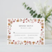 Rustic Boho RSVP-kaart RSVP Kaartje (Staand voorkant)