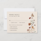 Rustic Boho RSVP-kaart RSVP Kaartje (Voorkant)