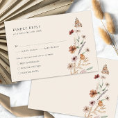 Rustic Boho RSVP-kaart RSVP Kaartje