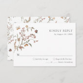 Rustic Boho RSVP Kaartje (Voorkant / Achterkant)