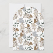 Rustic Boho Safari Leopard and Giraffe Baby Shower Kaart (Achterkant)