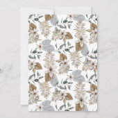 Rustic Boho Safari Lion and Giraffe Baby Shower Kaart (Achterkant)