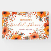 Rustic Boho Sinaasappel Bloom Berry Lijst Vrijgeze Spandoek (Horizontaal)