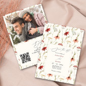 Rustic Boho Spring Wildflowers Bewaar de datum Kaart