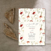 Rustic Boho Spring Wildflowers Bewaar de datum Kaart