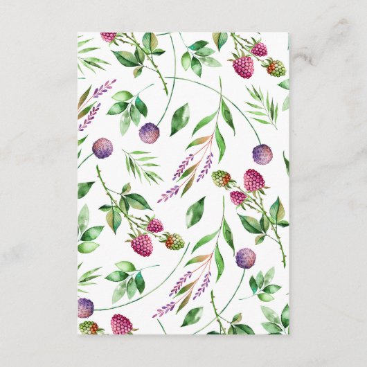 Rustic Boho Succulent Cactus Greenery Wedding Informatiekaartje (Achterkant)