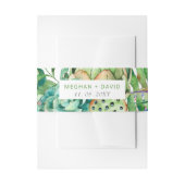 Rustic Boho Succulent Cactus Greenery Wedding Uitnodigingen Wikkel (Voorkant Voorbeeld)