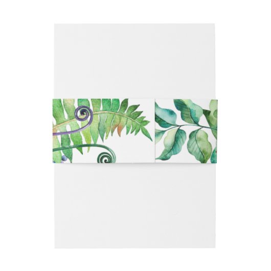 Rustic Boho Succulent Cactus Greenery Wedding Uitnodigingen Wikkel (Achterkant Voorbeeld)