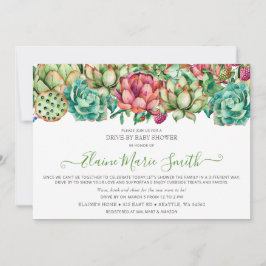 Rustic Boho Succulent Drive door Vrijgezellenfeest Kaart