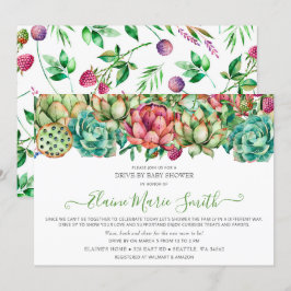 Rustic Boho Succulent Drive door Vrijgezellenfeest Kaart