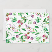 Rustic Boho Succulent Greenery Vrijgezellenfeest Kaart (Achterkant)