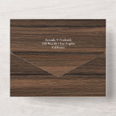 Rustic Boho Sunflower Eucalyptus Garden Wedding All In One Uitnodiging (Achterkant)