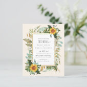 Rustic BOHO Sunflower Greenery Wedding (Staand voorkant)