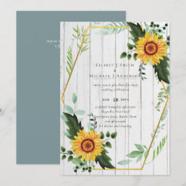Rustic BOHO Sunflower Greenery Wedding