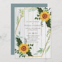Rustic BOHO Sunflower Greenery Wedding