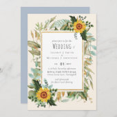 Rustic BOHO Sunflower Greenery Wedding (Voorkant / Achterkant)