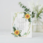 Rustic BOHO Sunflower Greenery Wedding (Staand voorkant)
