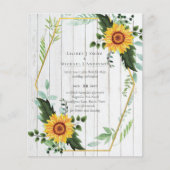 Rustic BOHO Sunflower Greenery Wedding (Voorkant)