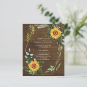 Rustic BOHO Sunflower Greenery Wedding (Staand voorkant)