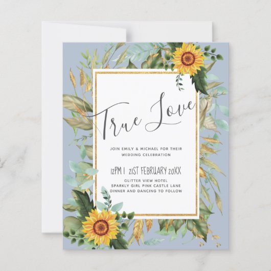 Rustic BOHO Sunflower Greenery Wedding (Voorkant)