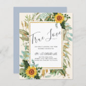 Rustic BOHO Sunflower Greenery Wedding (Voorkant / Achterkant)