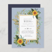 Rustic BOHO Sunflower Greenery Wedding (Voorkant / Achterkant)