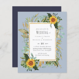 Rustic BOHO Sunflower Greenery Wedding