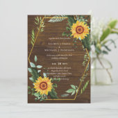 Rustic BOHO Sunflower Greenery Wedding (Staand voorkant)